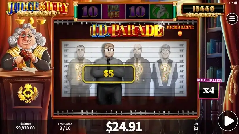 Judge and Jury Megaways slot screenshot 5