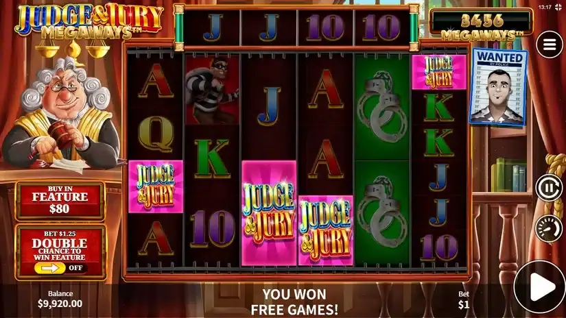 Judge and Jury Megaways slot screenshot 2