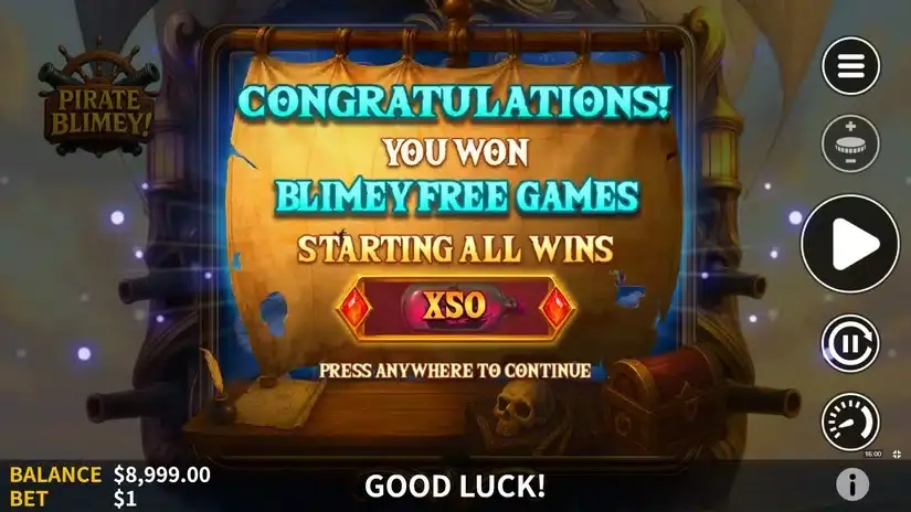 Pirate Blimey slot screenshot 4