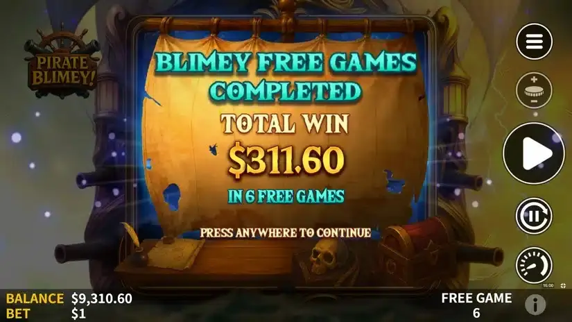 Pirate Blimey slot screenshot 6