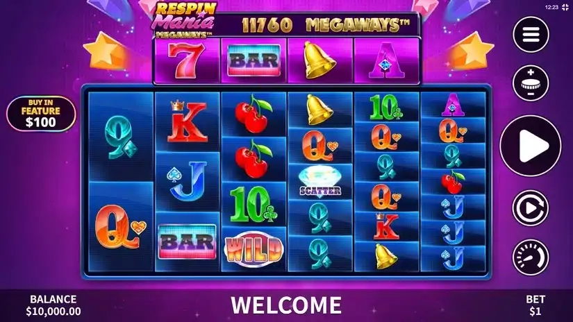 Respin Mania Megaways slot screenshot 1