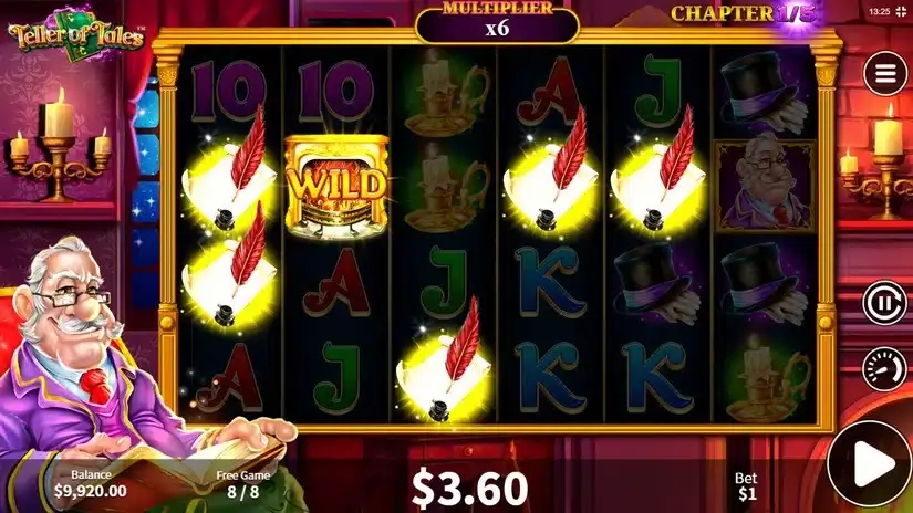 Teller of Tales slot screenshot 