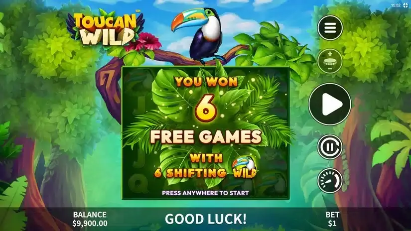 Toucan Wild slot screenshot 3