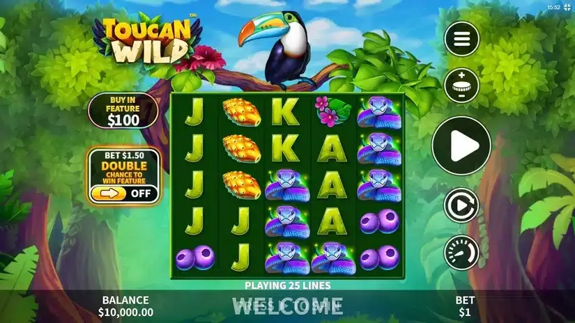 Toucan Wild slot screenshot 