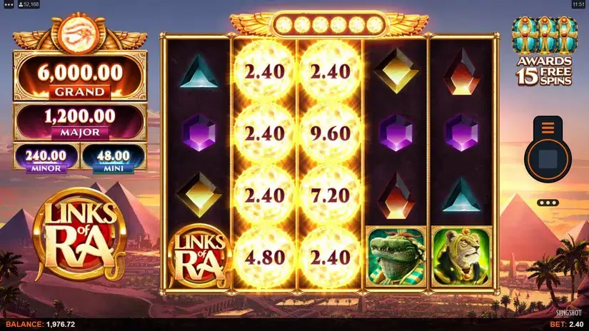 Links of Ra slot screenshot 2