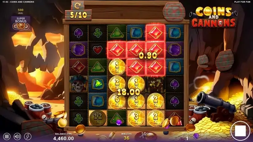 Coins and Cannons slot screenshot 4