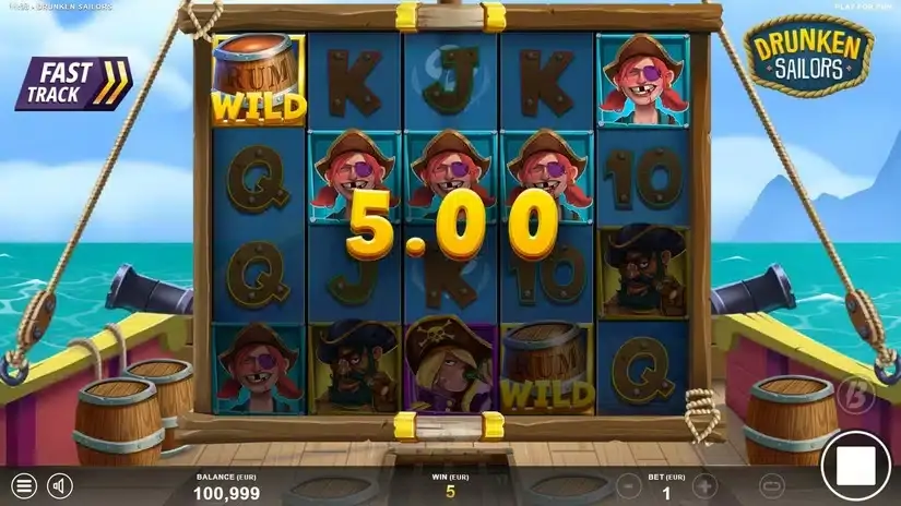 Drunken Sailors slot screenshot 2