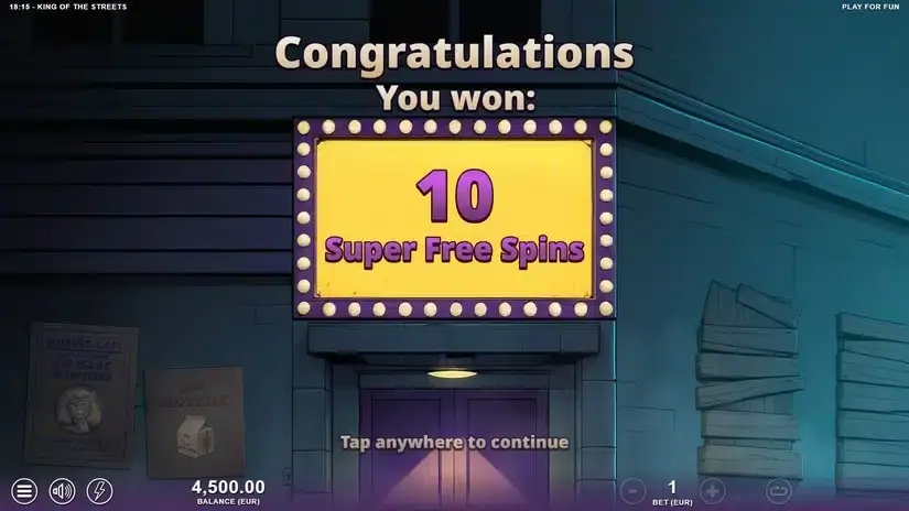 King of the Streets slot screenshot 3