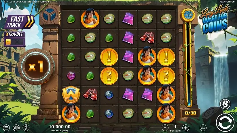Lucy Luck and the Quest for Coins slot screenshot 1