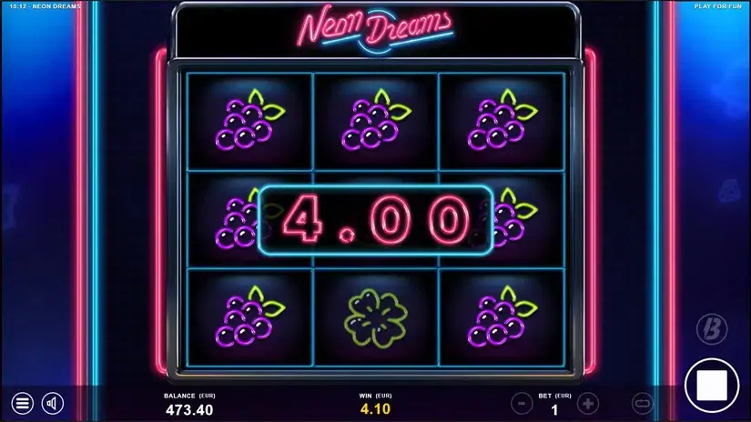 Neon Dreams slot screenshot 3