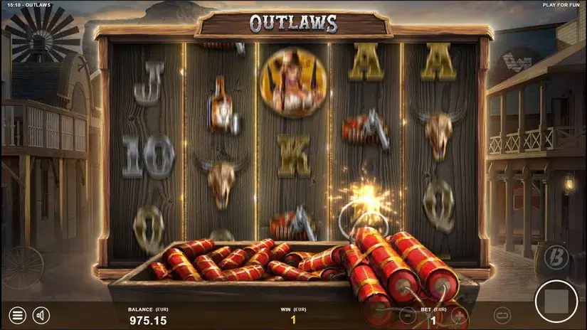 Outlaws slot screenshot 2