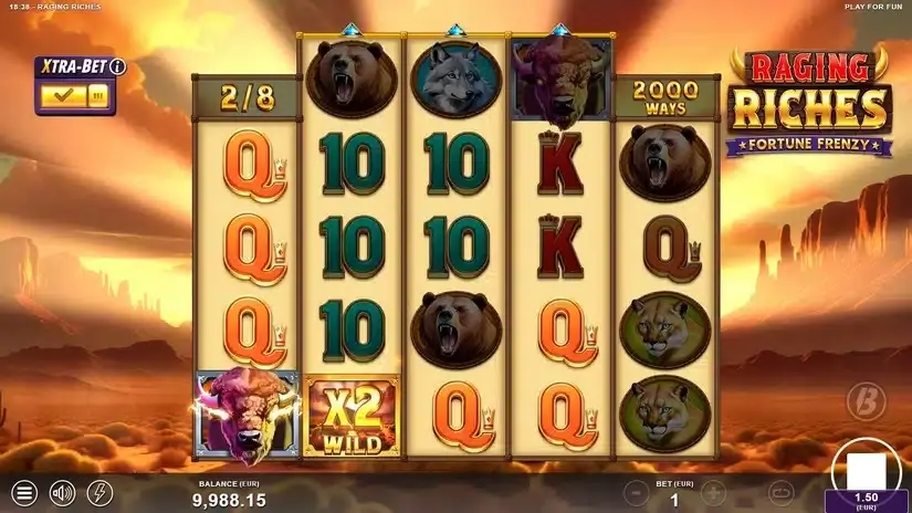 Raging Riches slot screenshot 4