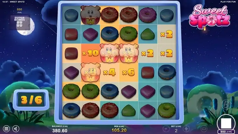 Sweet Spotz slot screenshot 4