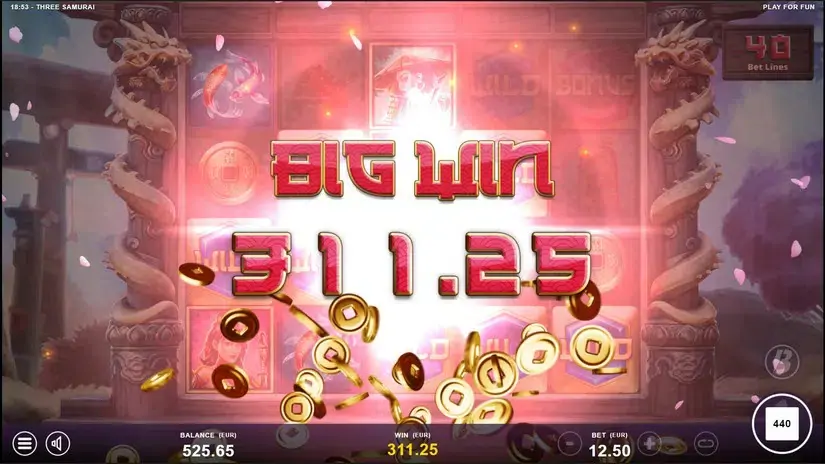 Three Samurai slot screenshot 5