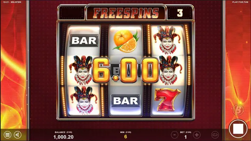 Wildfire slot screenshot 4