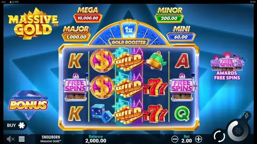 Massive Gold slot screenshot 