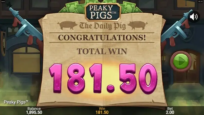 Peaky Pigs slot screenshot 