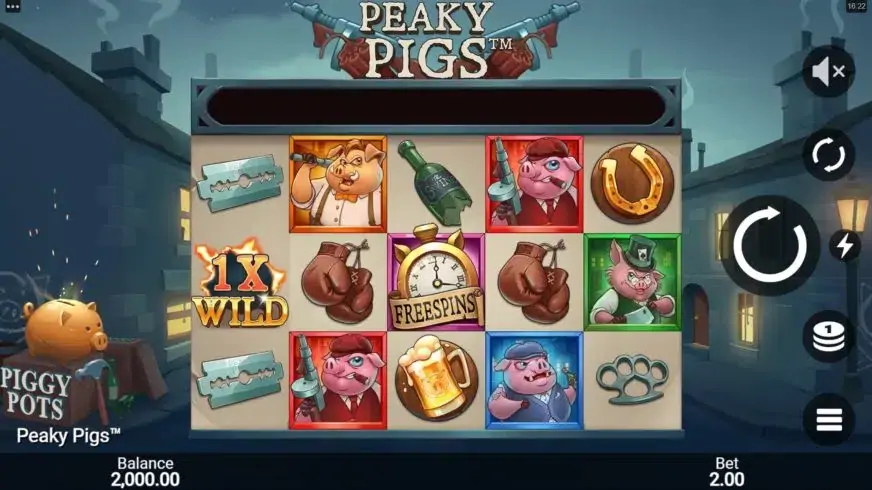 Peaky Pigs slot screenshot 
