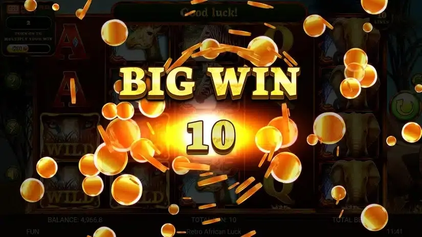 African Luck slot screenshot 4