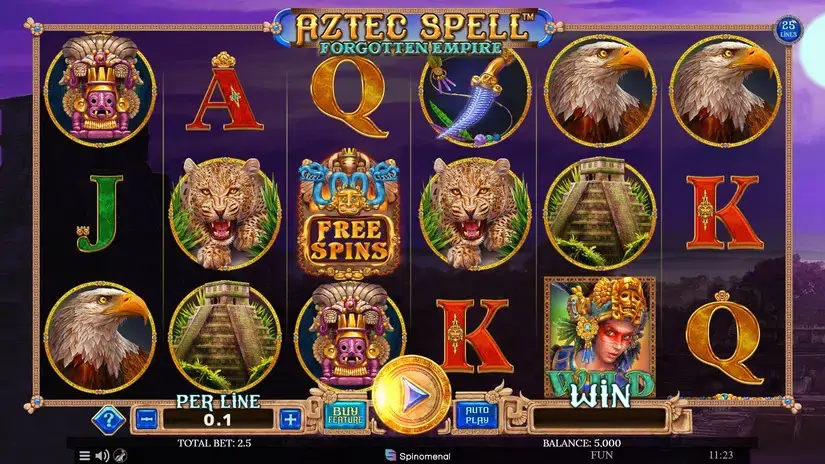 Aztec Spell Forgotten Empire slot screenshot 1