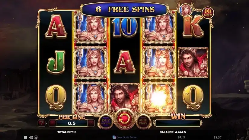 Book Of Demi Gods IV slot screenshot 5