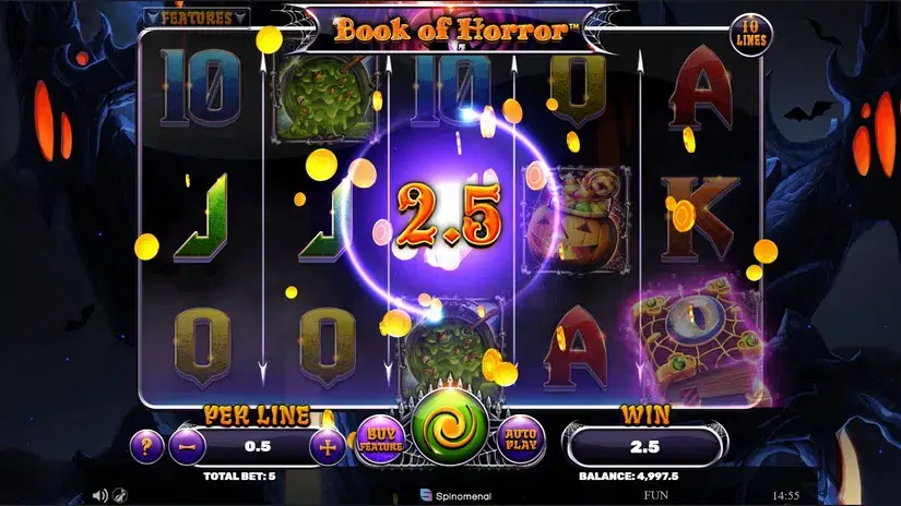 Book of Horror slot screenshot 2