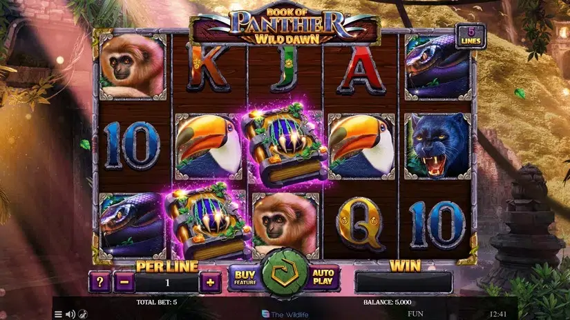 Book Of Panther Wild Dawn slot screenshot 1