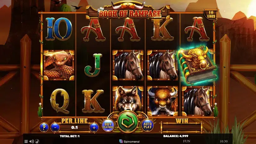 Book Of Rampage slot screenshot 1