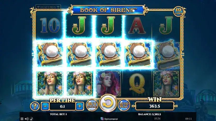 Book Of Sirens slot screenshot 3