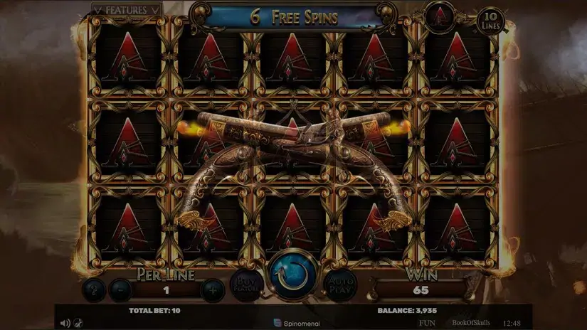 Book of Skulls slot screenshot 6