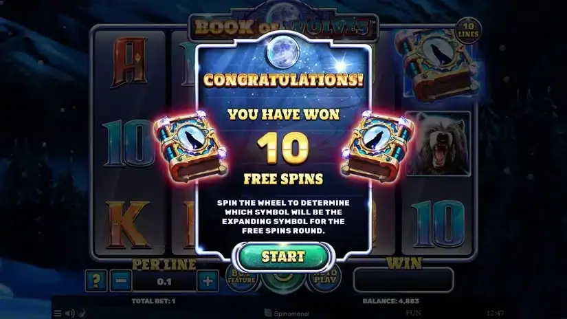 Book Of Wolves slot screenshot 3