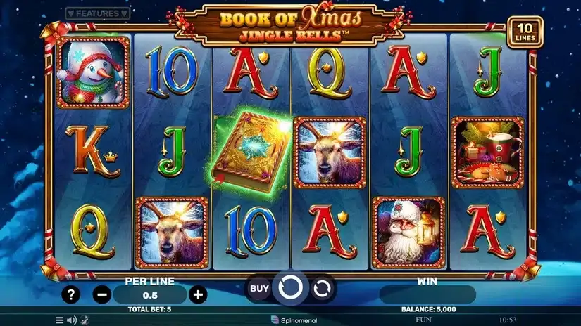 Book of Xmas Jingle Bells slot screenshot 1
