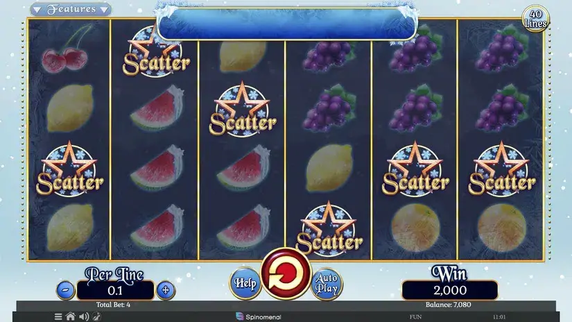 Fruits On Ice Collection slot screenshot 3