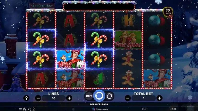 Jokers Charms Xmas slot screenshot 2