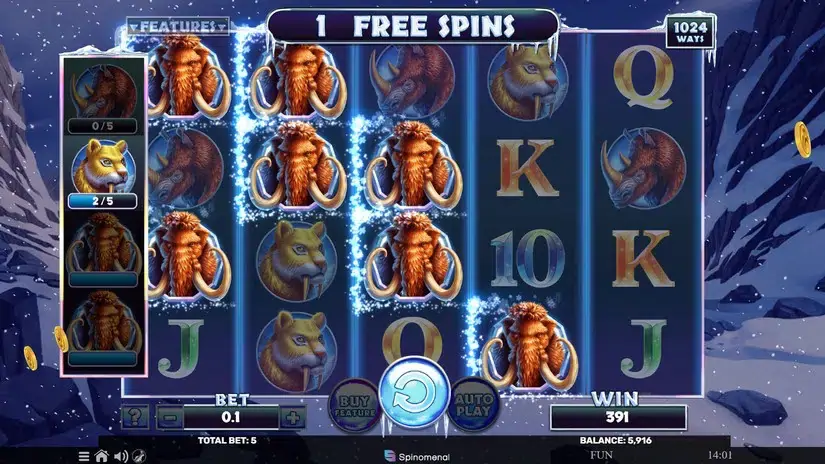 Mammoth Rampage slot screenshot 10
