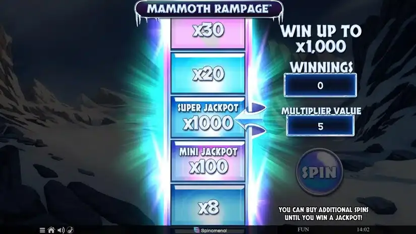 Mammoth Rampage slot screenshot 5