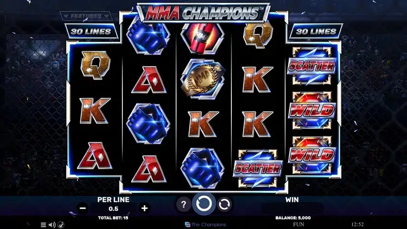 MMA Champions slot screenshot 1