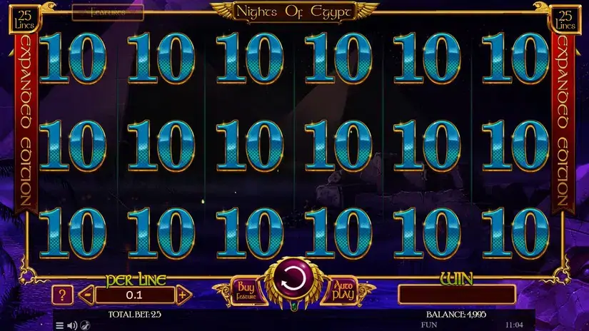 Nights of Egypt Expanded Edition slot screenshot 2