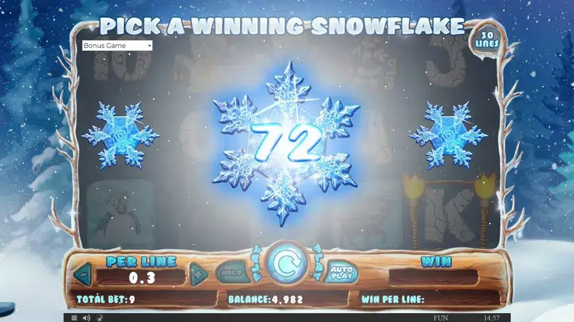 Snowing Luck slot screenshot 3