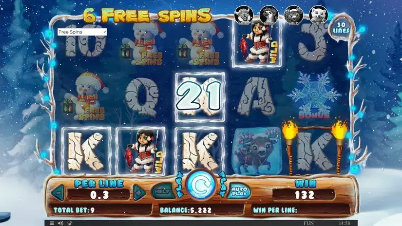 Snowing Luck slot screenshot 6
