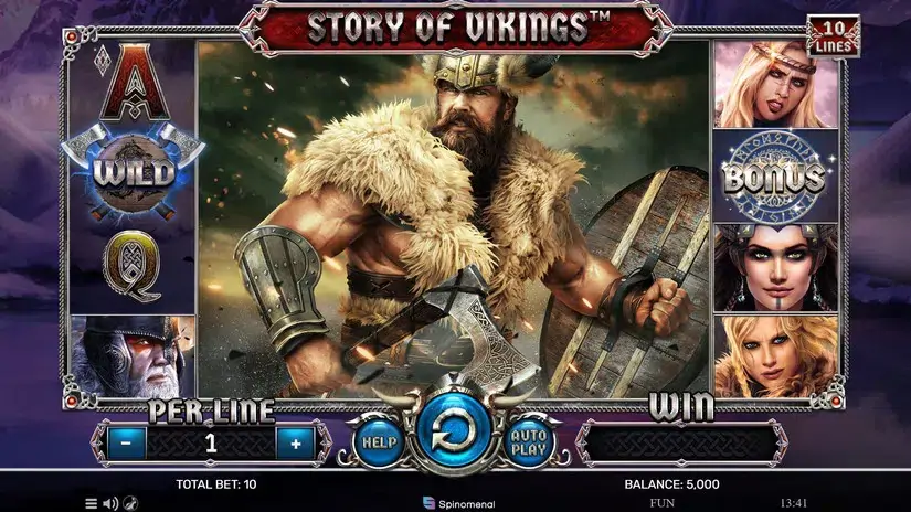 Story Of Vikings 10 Lines slot screenshot 1