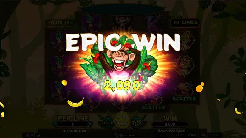 Wacky Monkey slot screenshot 4