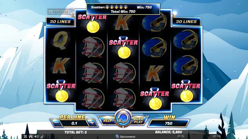 Winter’s Gold slot screenshot 4