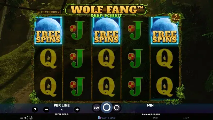 Wolf Fang – Deep Forest slot screenshot 6