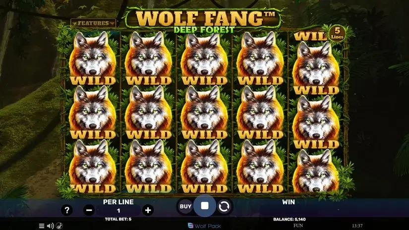Wolf Fang – Deep Forest slot screenshot 4