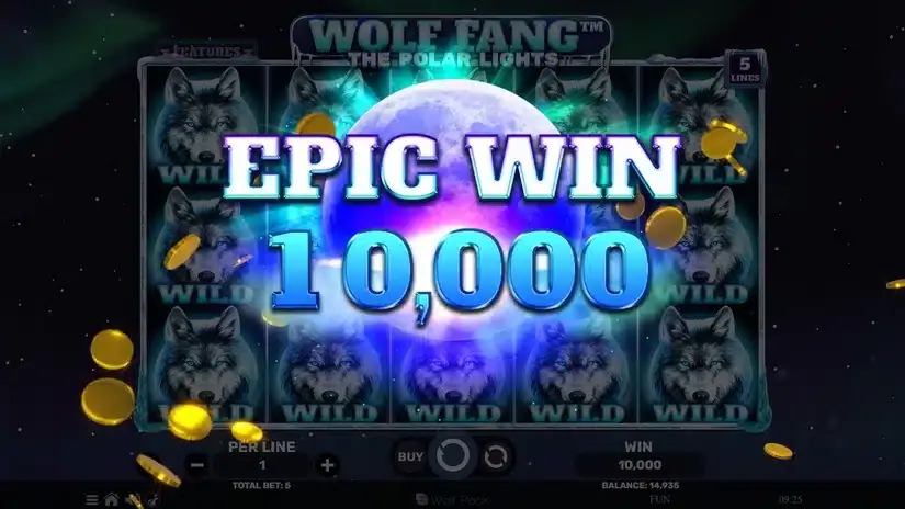 Wolf Fang – The Polar Lights slot screenshot 6