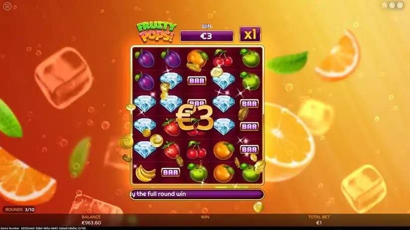 Fruity Pops slot screenshot 5