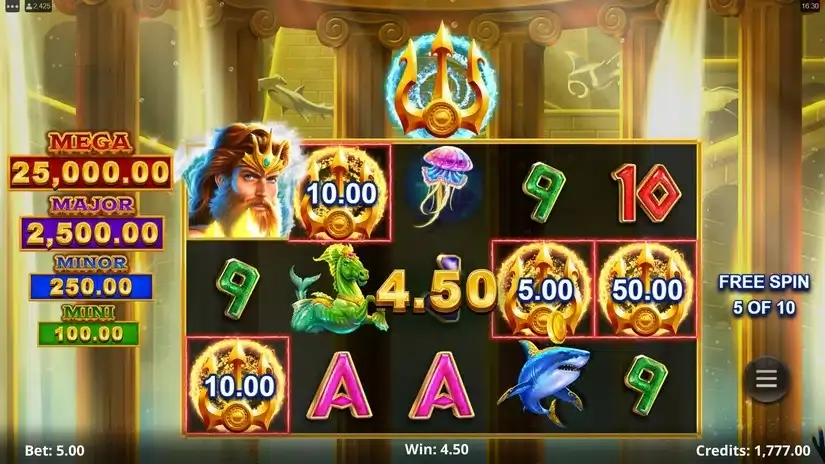 Amazing Link Poseidon slot screenshot 6