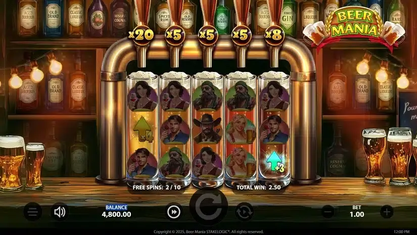 Beer Mania slot screenshot 5