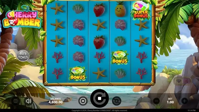 Cherry Bomber slot screenshot 2